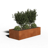 Acciaio corten Fioriera Rettangolo | 240 x 100 x 40