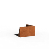 Acciaio corten Muro di contenimento Angolo esterno | 50 x 50 x 30