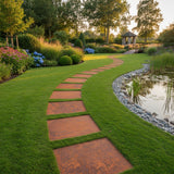 Piastrella in acciaio corten Organic | 50 x 25 x 1