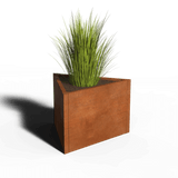 Driehoekige plantenbak cortenstaal